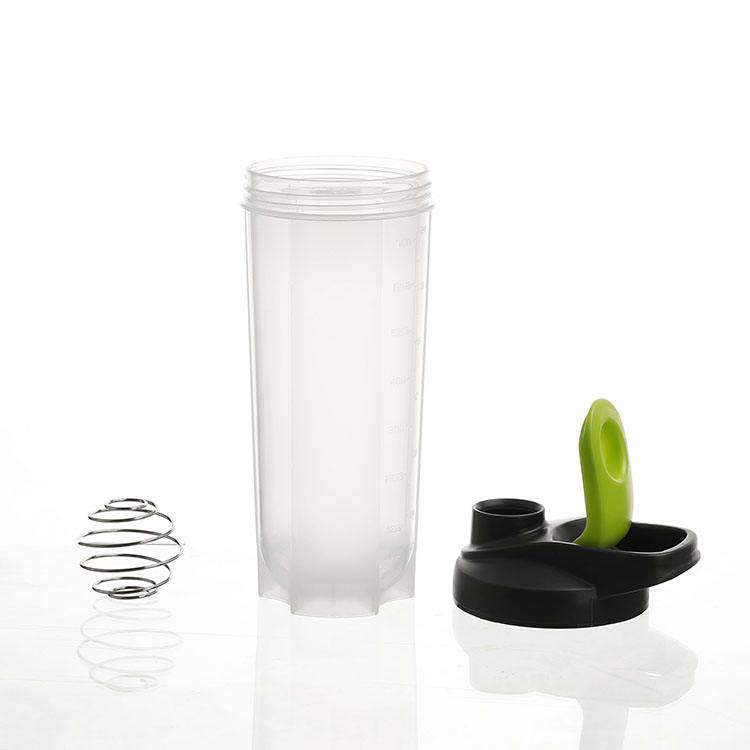 Customize 24oz Plastic Shaker Bottle BPA Free Sport Gym Leakproof Protein Shaker Bottle with Stainless Steel Ball
