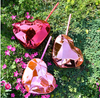 600ml Heart Shaped Picnic High Value Water Cup Girls Outdoor Portable Bottle with Straw and Lid