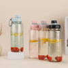 800Ml Large Capacity Anti-fall Sports Fitness High Temperature Resistance With Graduated Plastic Water Bottle