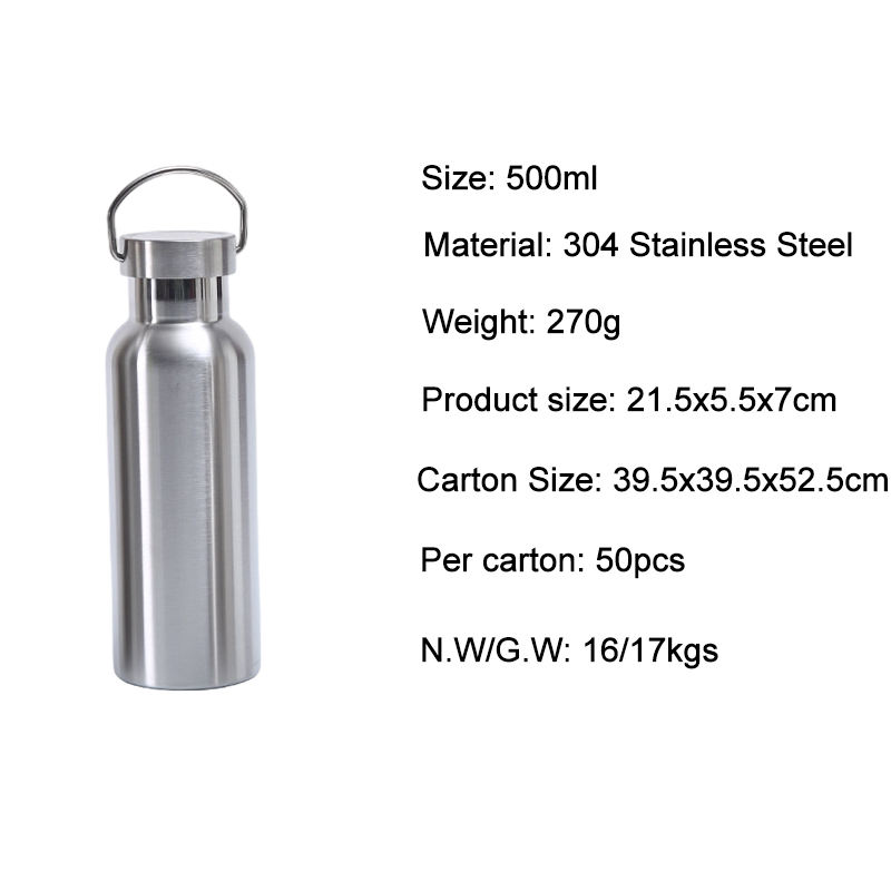 Factory Custom 12/16/20oz Sports Double Wall Stainless Steel Water Cup Thermal Vacuum Insulated Metal Water Bottles Hot and Cold
