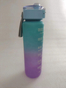 1L 34oz Gallon Colorful Frosted Plastic Sports Drink Water Bottle with Long Straw