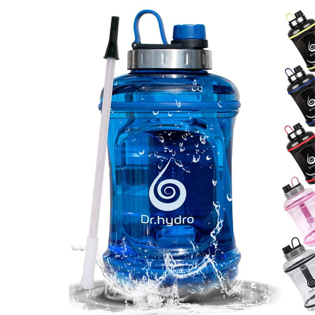 Wholesale Large Capacity 2.2L BPA-Free Plastic Sport Gym Half Gallon Water Bottle
