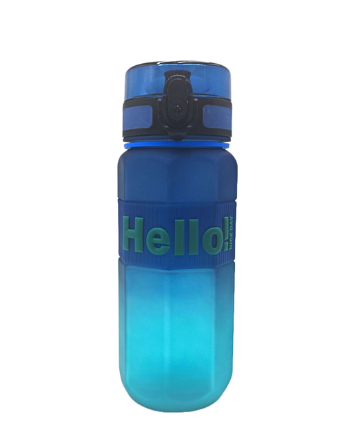 750ml Custom Color Fitness Plastic Water Bottle with Scale Lines and a Handle Rope