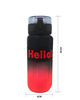 750ml Custom Color Fitness Plastic Water Bottle with Scale Lines and a Handle Rope