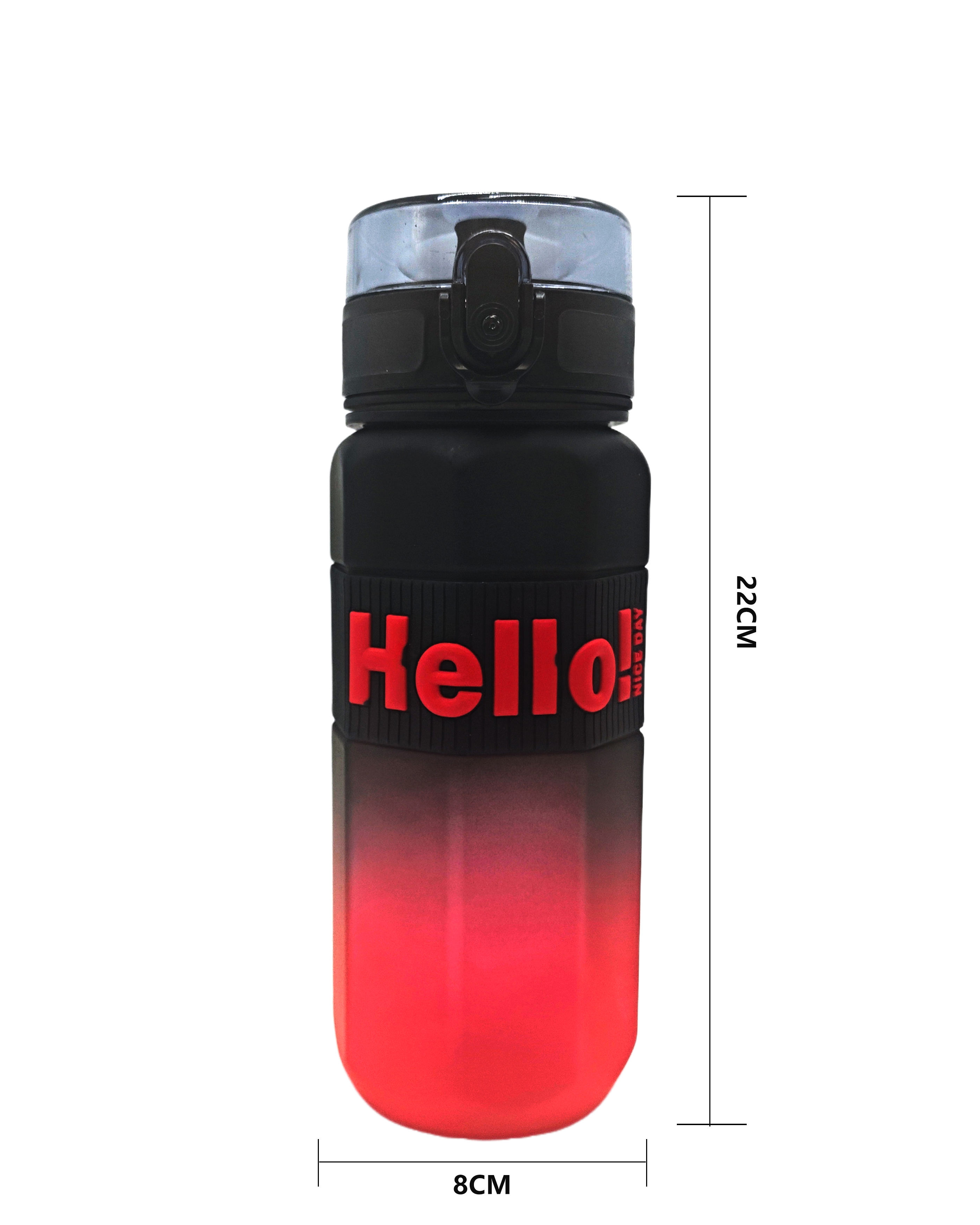 750ml Custom Color Fitness Plastic Water Bottle with Scale Lines and a Handle Rope