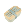 1.2L Eco Friendly Leakproof Bamboo lid RPET Material Kids School Bento Lunch Box Food Container