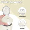 74oz Hot Sale 2.2L Water Bottle with Straw and Handle Leakproof Motivational Time Marker Water Bottle with Silicone Sleeve