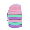 Portable Food Grade Silicone Collapsible Reusable Outdoor Sports Water Bottle Folding Water Bottle