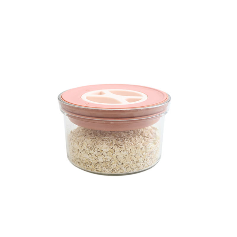 450ml Plastic Storage tank with Customized logo a Small Capacity Round Fruit Storage Box