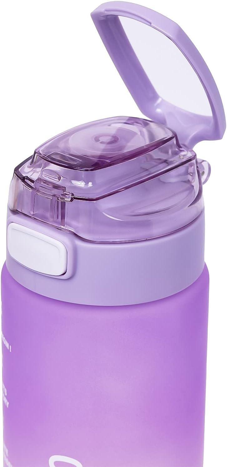 1L Direct Drinking Plastic Water Bottle Leak Proof Gym Water Bottle BPA Free with a Wide Carrying Handle