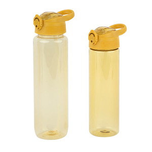 700ml Transparent with Color Wholesale Plastic Sports Drink Water Bottle with Lid and Straw