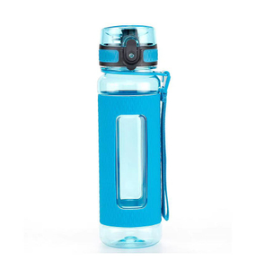 800ML Custom Logo Tritan BPA Free Sport Plastic Water Bottle Portable Handle Clear Plastic Drinking Bottle