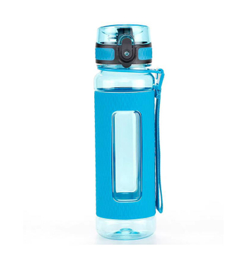 800ML Custom Logo Tritan BPA Free Sport Plastic Water Bottle Portable Handle Clear Plastic Drinking Bottle