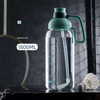 60oz Large Capacity Plastic Water Bottle with Straw and Handle Suitable for Gym Supports Custom logo