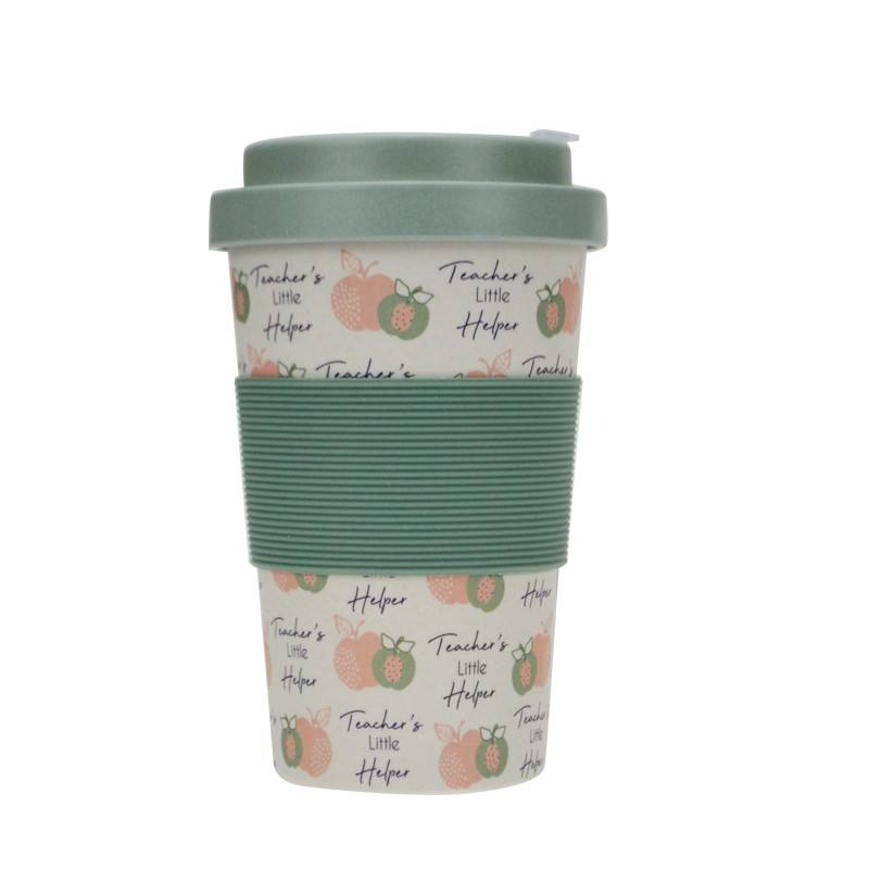 Biodegradable,Eco-friendly,reusable Bamboo Fiber Coffee Cup Use in Office,home and Outdoor