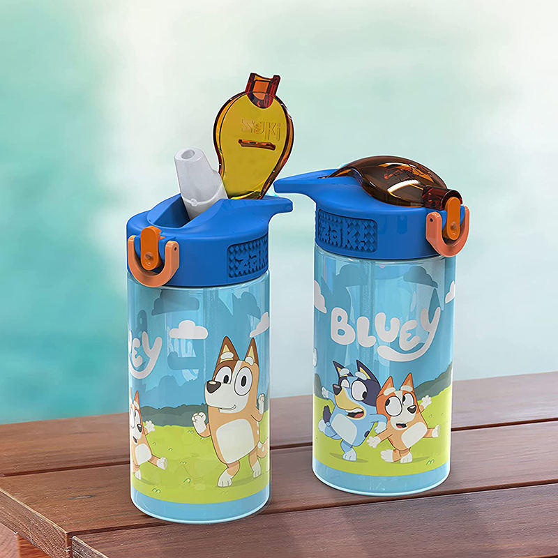 600ML Eco-Friendly Portable Children Leak Proof Cartoon Drinking Bottle Cute Plastic Water Bottles