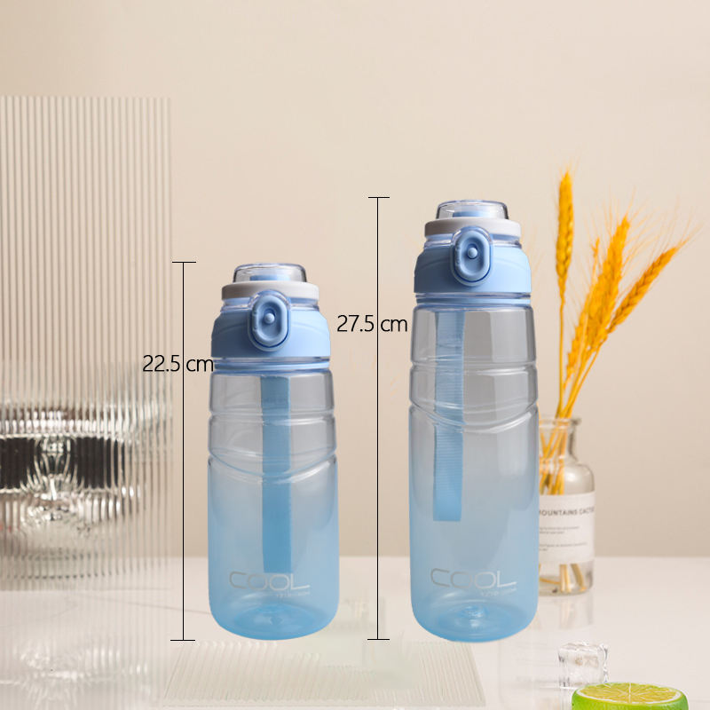 Wholesale 800Ml Customisable Portable Summer Plastic Water Bottle Direct Drinking Water Bottles