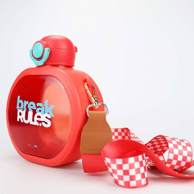 720ml TRITAN SPORTS FLIP LEAKPROOF PLASTIC MOTIVATIONAL WATER BOTTLE GYM BPA FREE