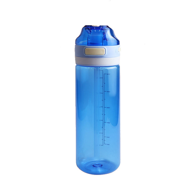 750Ml Outdoor Hydration Leak Proof Eco Friendly Plastic Sport Water Bottle With Straw Lid