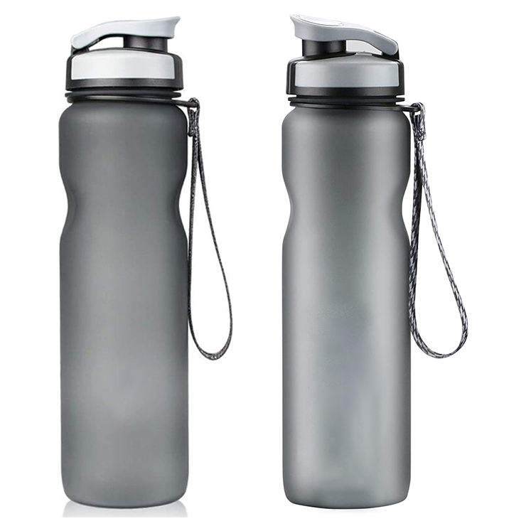 1000ML 32OZ BPA Multiple Color Convenient Portable Gym Drinking Water Plastic Bottle clear with Rope for Sports