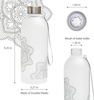 600ml 1000ml BPA Free Custom LOGO Plastic Water Bottle with Time Marker and Motivational Quote with Lid