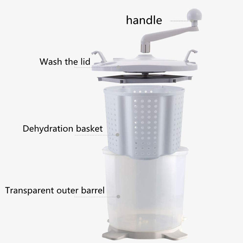 OEM Washing and Dehydration 2 in 1 Camping Mini Hand Manual Washing Machine and Dehydrater