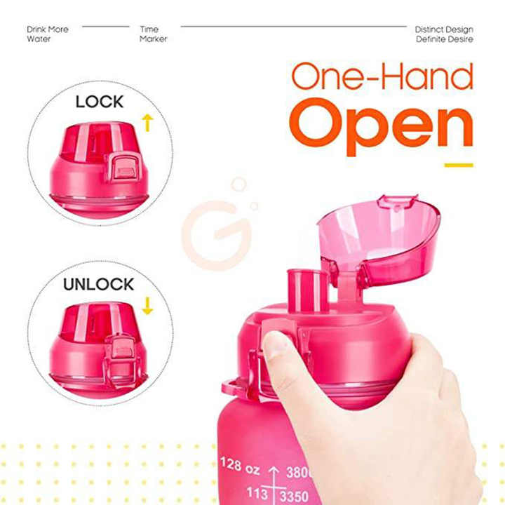 Botella Motivadora Garrafa Agua Transpatente Top Seller Personalized Hiking 2.2L Gym Water Bottle