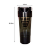 600Ml Wide Mouth Clear Motivational Plastic Protein Sports Shaker Water Bottle With Pill Box Capacity Scale