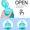 High Quality 3.8L Half Gallon Reusable Motivational Plastic Sports Water Bottle With Strtaw Lid