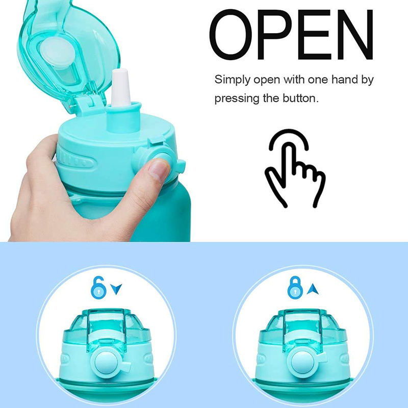 High Quality 3.8L Half Gallon Reusable Motivational Plastic Sports Water Bottle With Strtaw Lid