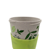 14OZ BPA Free Custom Wheat Straw Portable Coffee Mugs Bamboo Fiber Coffee Cup with Lid and Sleeve
