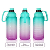 Botella De Agua 2L Sports Motivational 2000 Ml Bottles With Time Marker in Stock Water Bottle