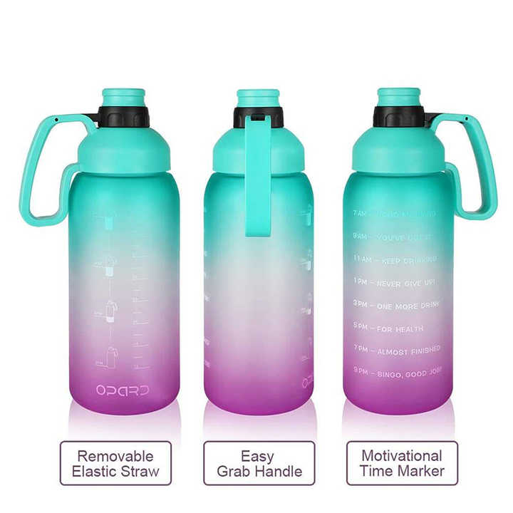Botella De Agua 2L Sports Motivational 2000 Ml Bottles With Time Marker in Stock Water Bottle