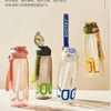 Customisable 1Liter 1L 1000 Ml Drink Bottle Sports Plastic Water Bottle With Straw