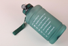 Custom Half Gallon Motivational Sport Bottles Custom Logo Bottles with Straw Lid PETG Plastic Water Bottles with Time Marker