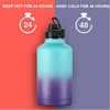 Custom Bouteille D Eau De Gym Metal 2 Litre 64 Oz 64Oz Insulated Stainless Steel Water Bottle With Straw