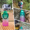Botellas De Agua 2 Lts Botella Motivacional 2000Ml Modern Promotion Plastic 2 Litter Water Camping Bottle