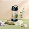 High Quality 400Ml Clear Kids School Outdoor Cute Plastic Sports Water Bottles With Straw