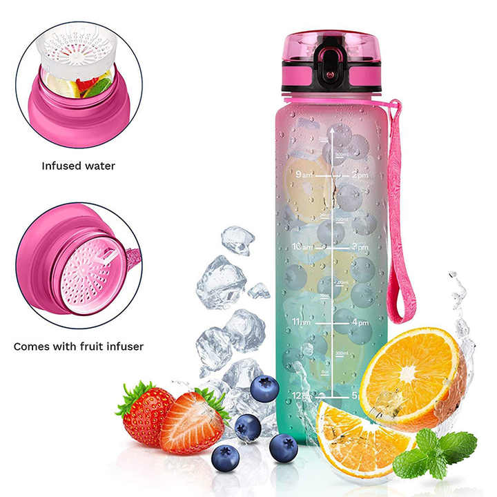 Bouteille Deau Custom Botellas De Gym Custom Measure Gym Large Water Bottle With Motivational Time Marker Bottles