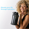 Custom Logo Bpa Free 2200Ml Large Capacity Half Gallon Plastic Sports Gym Water Bottle Jug With Straw Sleeve