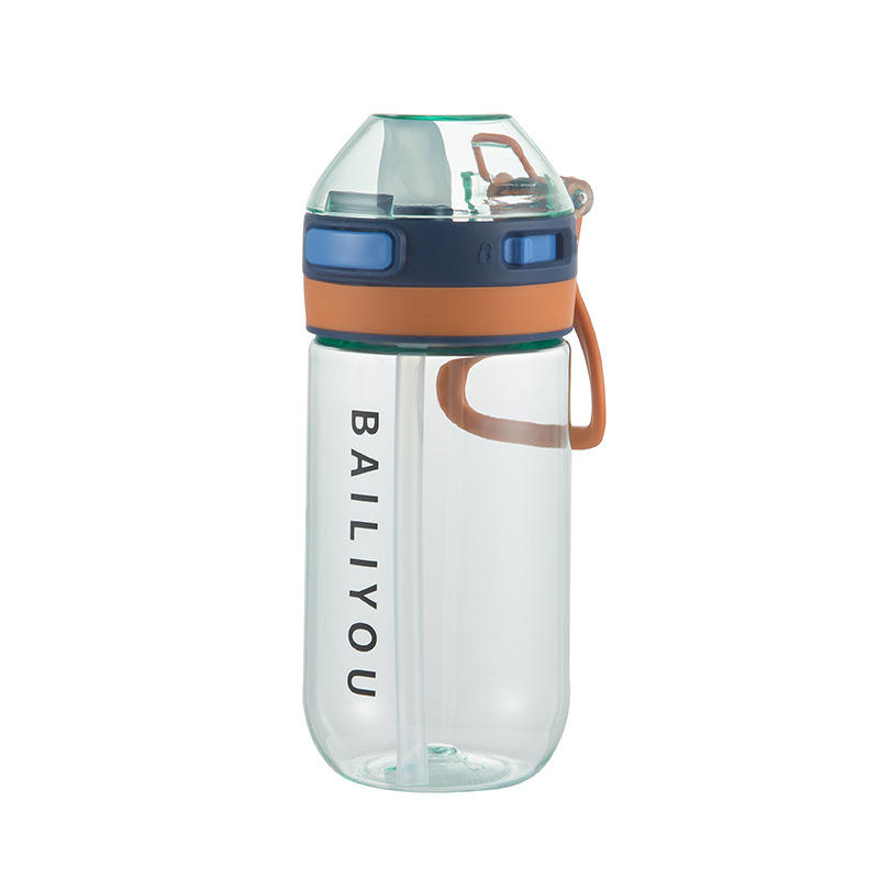 Custom Tritan Drink Water Bottles Customized Plastic Bottle Fashion Design Manufacture with Bounce Straw Lid