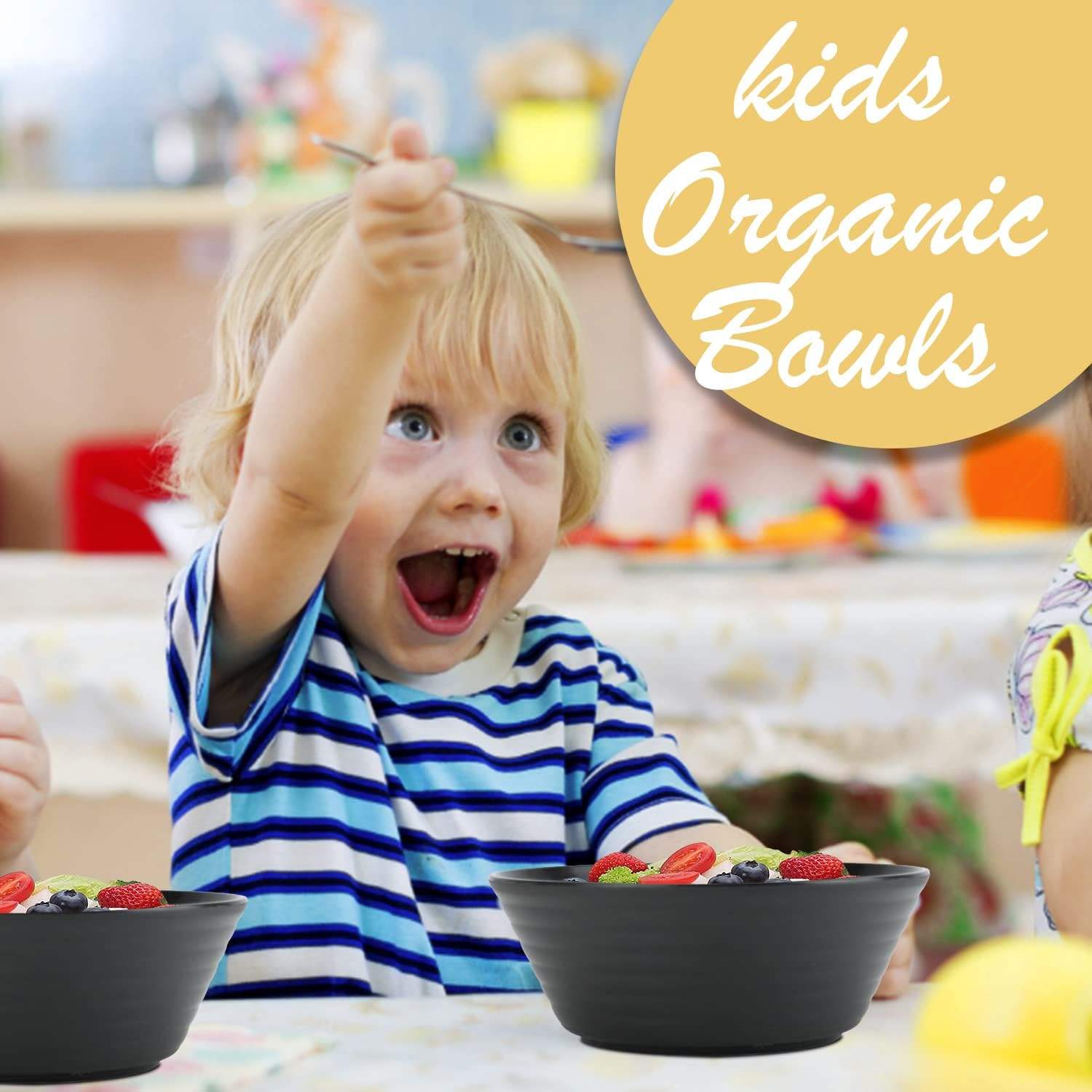 Reusable Cereal Soup Bowls Microwave and Dishwasher Safe BPA Free Lightweight RPET Bowl for Kitchen Oatmeal Bowls