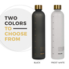 1000ML Hot Sell Drinking Bottle BPA Free Frosted Motivational Matte Tritan Plastic Sports Water Bottle With Time Marker