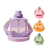 Botellas De Agua Reutilizables Leak Proof Reusable Gym Sport Flat Square Tritan Water Bottle