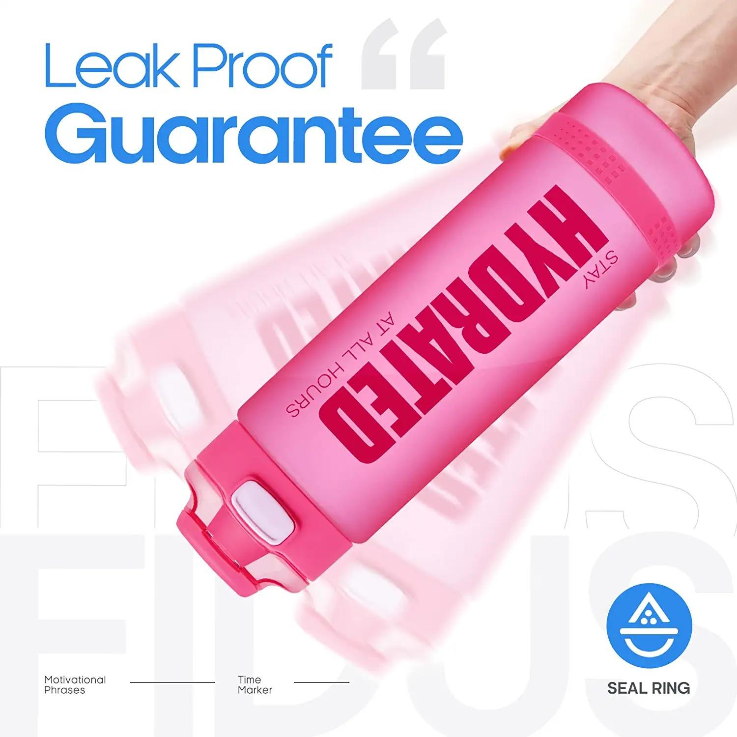32oz Motivational Water Bottle with Time Marker Custom LOGO BPA Free Plastic Water Bottles Wholesale