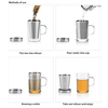 2023 New 500ml Tea Cup Fruit Cup High Borosilicate Glass BPA Free with Stainless Steel Filter Screen