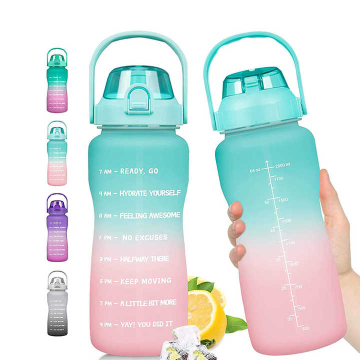 Garrafa 2L Botella Agua Personalizada Drink Bottle Direct Drinking Bpa Free Plastic 2 L Water Bottle