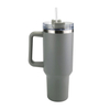 Personalized Powder Coated Stainless Steel Cup Cups Tumbler With Straws
