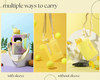 2.2L Half Gallon Water Bottle with Storage Sleeve Large Sippy Cup with Handle