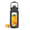 Bouteille Deau Sport En Plastique Fliptop 2 Litre Customizable Plastic Bpa Free Water Bottle With Straw
